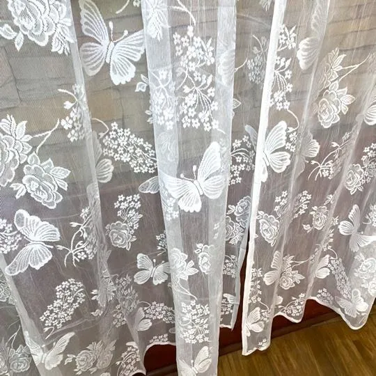 Set Visillo Hilo 2 Paños (1,80 X 1,50 C/u) Primera Calidad