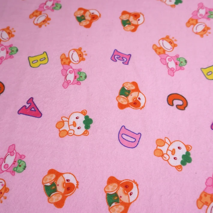 Franela Algodón Super Soft Diseño Infantil (1.70 Ancho)