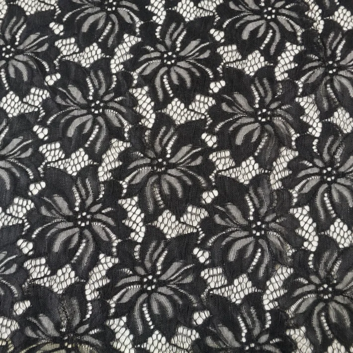 Encaje Negro Por Metro (1.50 De Ancho)