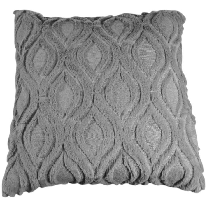 Funda De Cojín Textura Felpa 50x50 Cm Suave Y Comoda