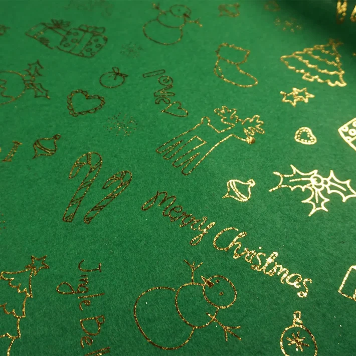 Paño lency Navideño Dorado Por Metro