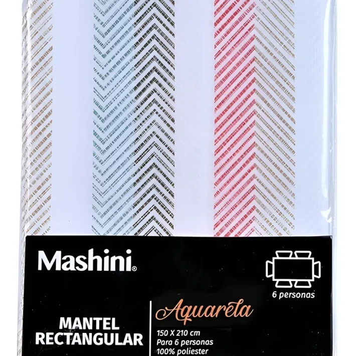 Mantel Rectangular Mashini 1.50 X 2.10 Color Arya Aquareta