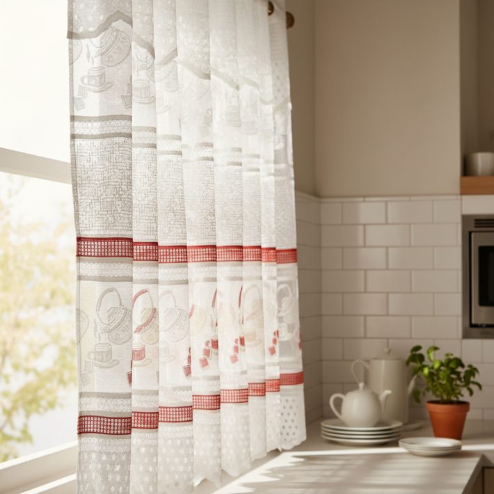 Visillo De Cocina Premium (1.50 X 1.20)