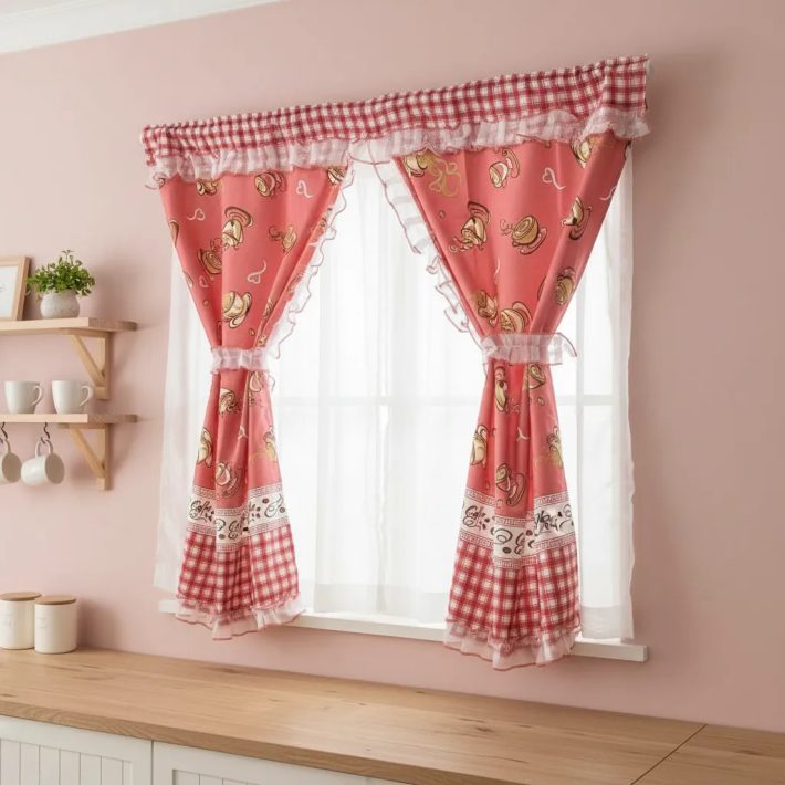 Cortina De Cocina Casa Linda